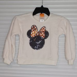 Disney Minnie Mouse sequins cream sweater.